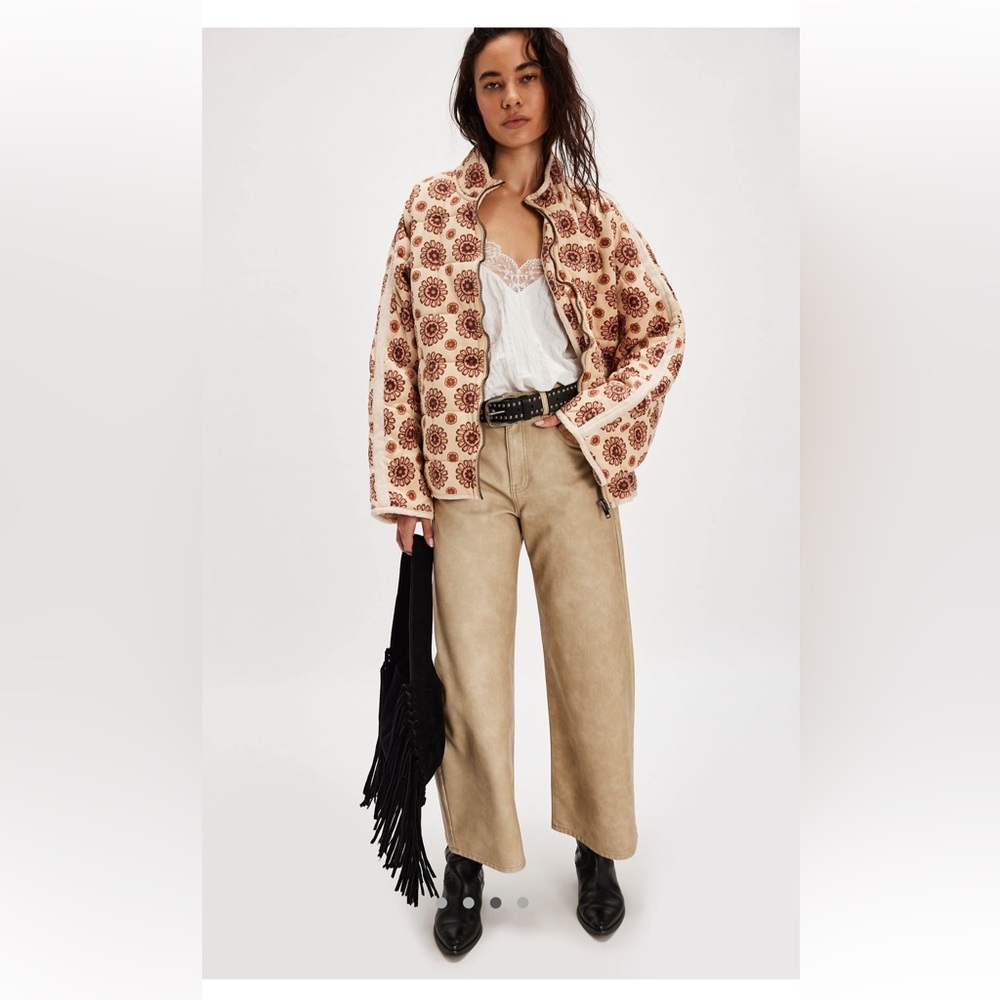Free People Printed Dolman Quilted Jacket - Picture 2 of 6